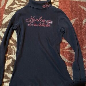 Women’s Harley Davison Turtleneck Large Gently Uesd